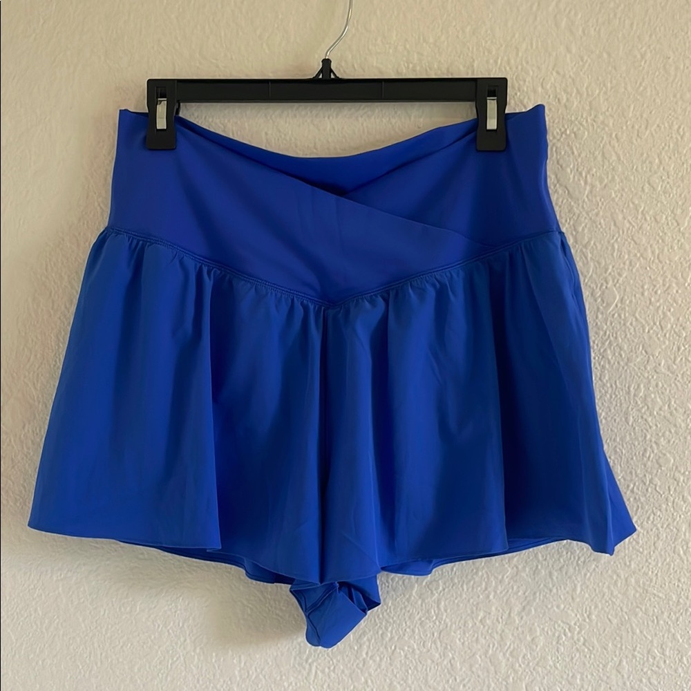 NWT OFFLINE By Aerie Real Me Crossover Flowy Short in Yearbook Blue XL - Picture 4 of 6